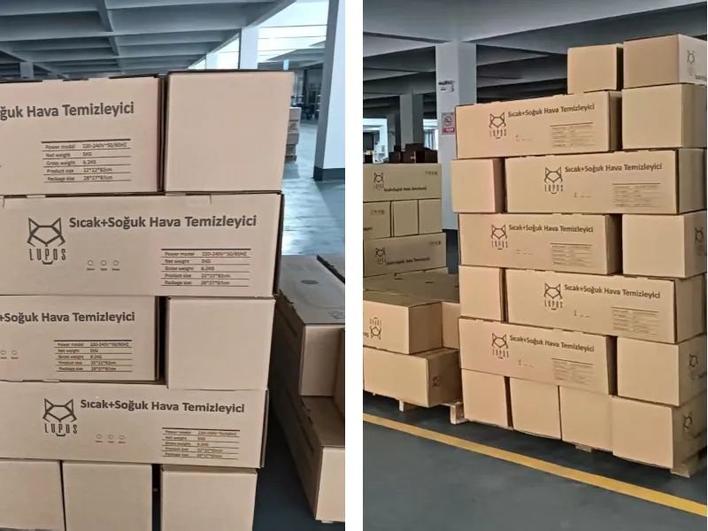 Stacked humidifier boxes