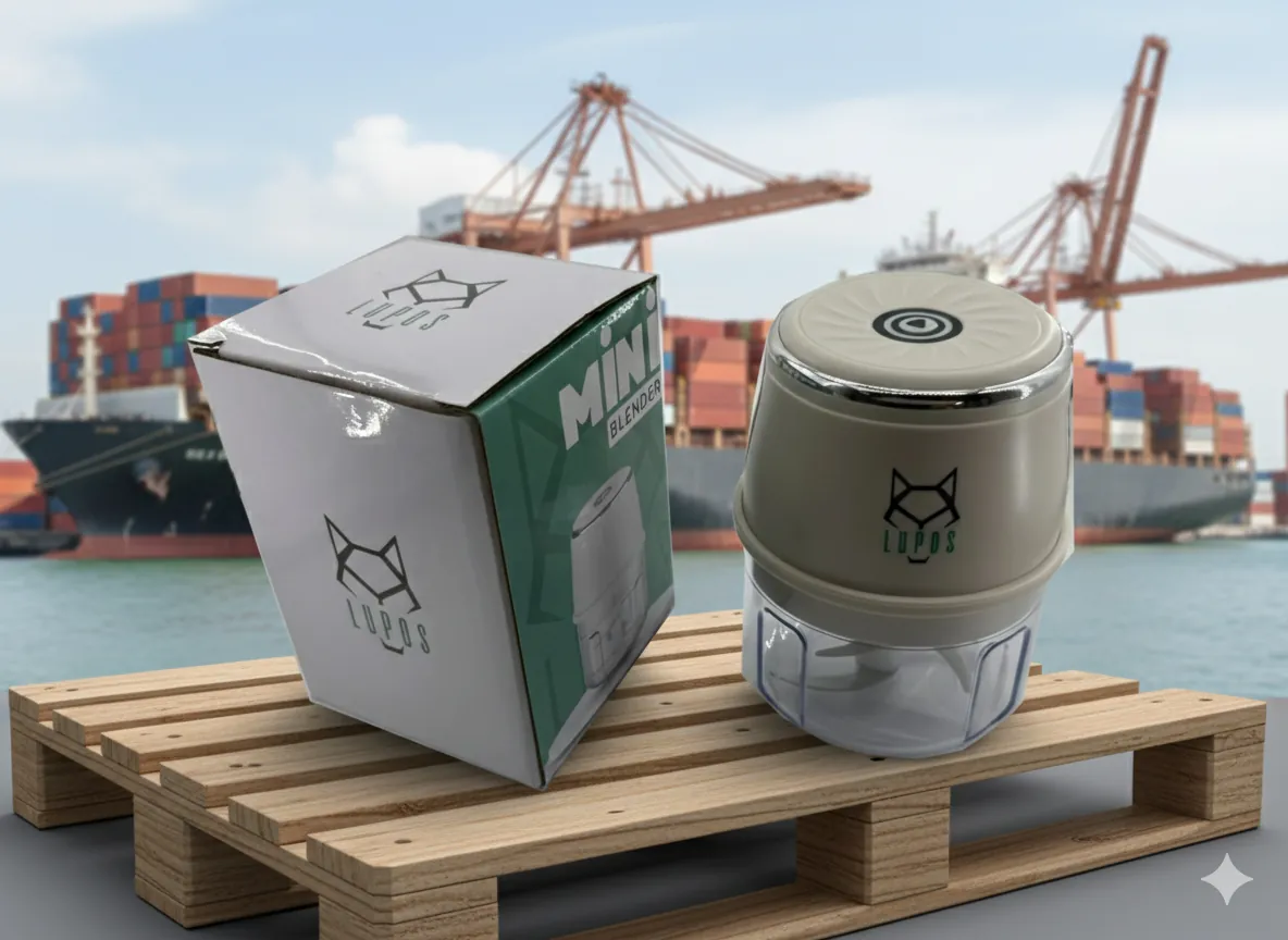 Lupos logolu özel ambalajlı mini blender
